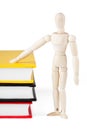 Dummy with the books Royalty Free Stock Photo
