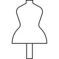 Dummy, Clothing line icon. Dress, vector illustrations