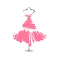 Dummy dress illustration vector Royalty Free Stock Photo