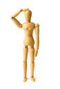 Dummy Figure Confused Royalty Free Stock Photo
