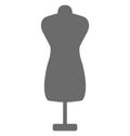 Dummy Isolated Vector Icon for Sewing and Tailoring