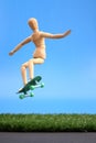 Dummy jump Royalty Free Stock Photo