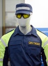 The dummy in the new form of the inspector of the traffic police of the State Traffic Safety Inspectorate.