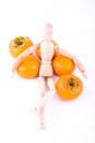 Dummy and ripe persimmon