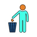 Dump, dustbin, garbage icon