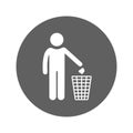 Dump, dustbin, garbage icon