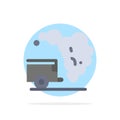 Dump, Environment, Garbage, Pollution Abstract Circle Background Flat color Icon