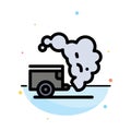 Dump, Environment, Garbage, Pollution Abstract Flat Color Icon Template