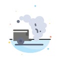 Dump, Environment, Garbage, Pollution Abstract Flat Color Icon Template Royalty Free Stock Photo