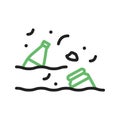 Dump icon vector image.