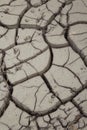 Crack mud at dump site in winter Royalty Free Stock Photo