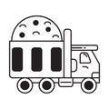 Dump Truck icon vector Royalty Free Stock Photo