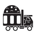 Dump Truck icon vector Royalty Free Stock Photo