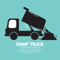 Dump Truck Carried And Unloading Loose Material Royalty Free Stock Photo