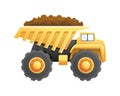 Dump truck construction and mining vehicle Royalty Free Stock Photo