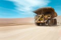 Dump truck at a copper mine Royalty Free Stock Photo