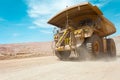 Dump truck at a copper mine Royalty Free Stock Photo