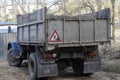 Dump truck with cut tree branches Royalty Free Stock Photo