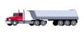 Dump truck semi trailer Royalty Free Stock Photo