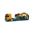 Trailer loader truck silhoutte logo Royalty Free Stock Photo