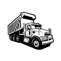Dump Truck, Tipper Truck Vector Isolated Royalty Free Stock Photo