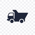 Dump truck transparent icon. Dump truck symbol design from Construction collection.