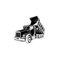 dump truck vector Mining and construction machinery for transporting