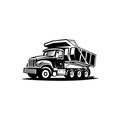 dump truck vector Mining and construction machinery for transporting