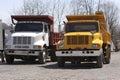 Dump Trucks Royalty Free Stock Photo