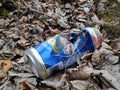 Dumped beer can