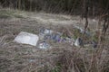 Dumped Rubbish.Fly tipping in the UK