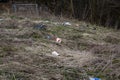 Dumped Rubbish.Fly tipping in the UK