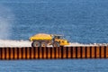 Dumper on filling in Skagen Denmark