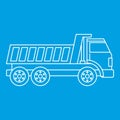 Dumper truck icon outline