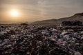 Garbage Sunset in israel