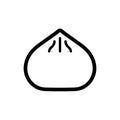 Dumpling food icon flat vector template design trendy