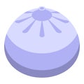 Dumpling food icon isometric vector. Chinese baozi