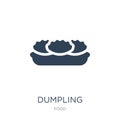 dumpling icon in trendy design style. dumpling icon isolated on white background. dumpling vector icon simple and modern flat