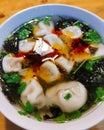 Dumpling soup Royalty Free Stock Photo