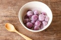 Dumplings in coconut cream Royalty Free Stock Photo