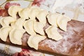 dumplings: delicious homemade food, healthy and nutritious food_ Royalty Free Stock Photo