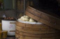 Dumplings steaming Beijing Royalty Free Stock Photo