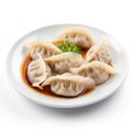 Delicious Dumplings On A White Background