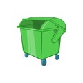 Dumpster icon, cartoon style Royalty Free Stock Photo