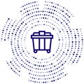 dumpster vector icon. dumpster editable stroke. dumpster linear symbol for use on web and mobile apps, logo, print media. Thin