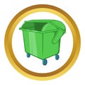 Dumpster vector icon Royalty Free Stock Photo