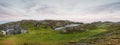 Dun Lough castle, the fort of the lake, is perched on the edge of 100 metre cliffs on the western headland above Mizen Head