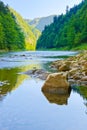 The Dunajec River Gorge. Pieniny Mountains.