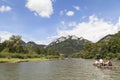 Dunajec River Gorge .View from boat rafting.