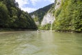 Dunajec River Gorge .View from boat rafting.